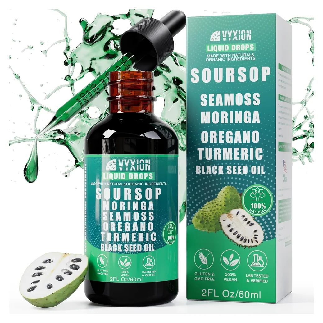 Vyxion Soursop Bitters Liquid Drops, Original, 2 fl oz
